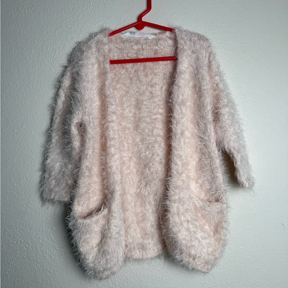 Zara Other - H&M Toddler Girl Size 1 1/2 - 2yrs old open fuzzy cardigan long